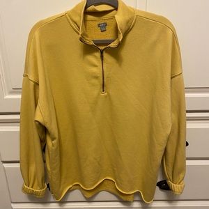 Aerie Yellow Oversized Half Zip